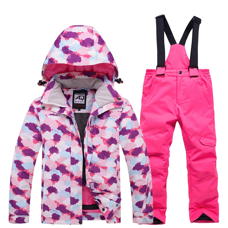 Winter Children's Warm and Waterproof Ski Suit Set