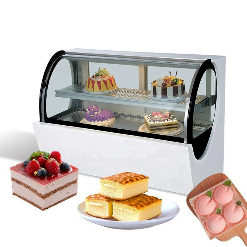 Fabrik Preis hohe Effizienz Kühlkuchen Display Showcase 1,2meter Kühler Edelstahl Gebäck Dessert Bäckerei Kühlschrank