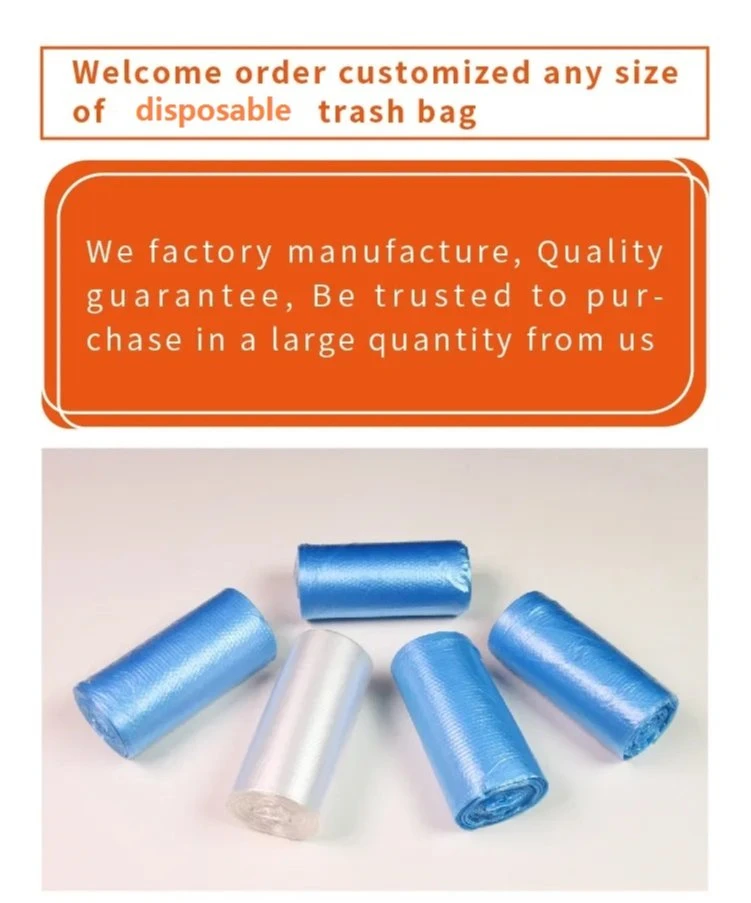 HDPE Flat Trash Bags for Rubbish Collection, Garbage/ Trash/ Factory Price/ Wholesale/Supplier/ Household /Roll/ Shopping / Lawn Bags