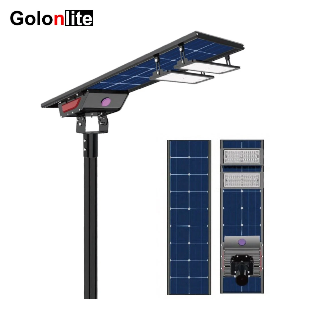 30 W 50 W 60 W 100 W 120 W 150 W tout-en-un Garden Solar Éclairage de rue solaire LED de rue lumière solaire projecteur solaire Feu de route motorisé éclairage solaire intégré