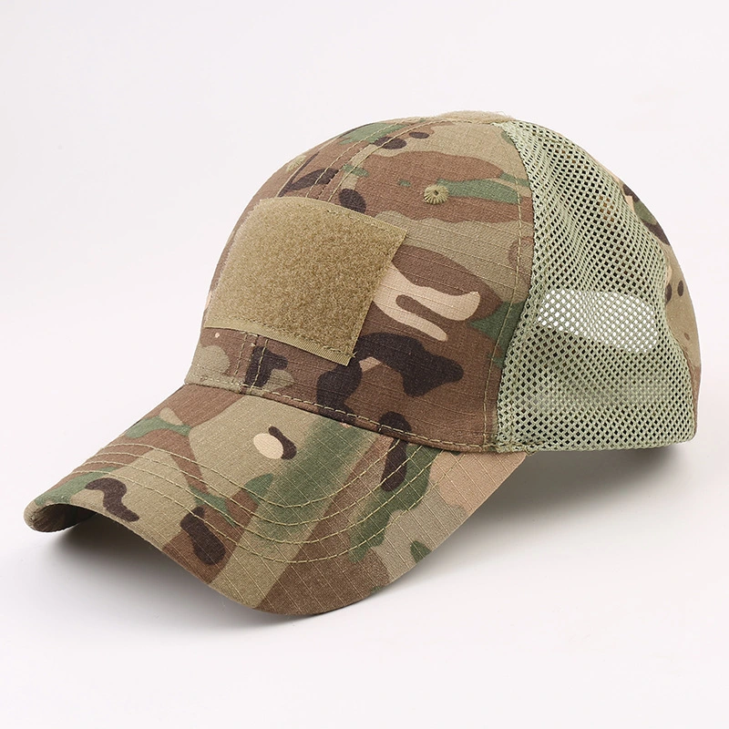 Oitdoor Sprts Activities Two Pieces of The Grid Fabric of Tactical Cap