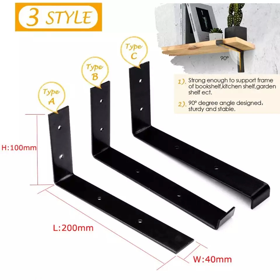 Les étagères support DIY Heavy Duty mur pliable en acier inoxydable de banc de travail flottant en métal Table supports étagère de pliage