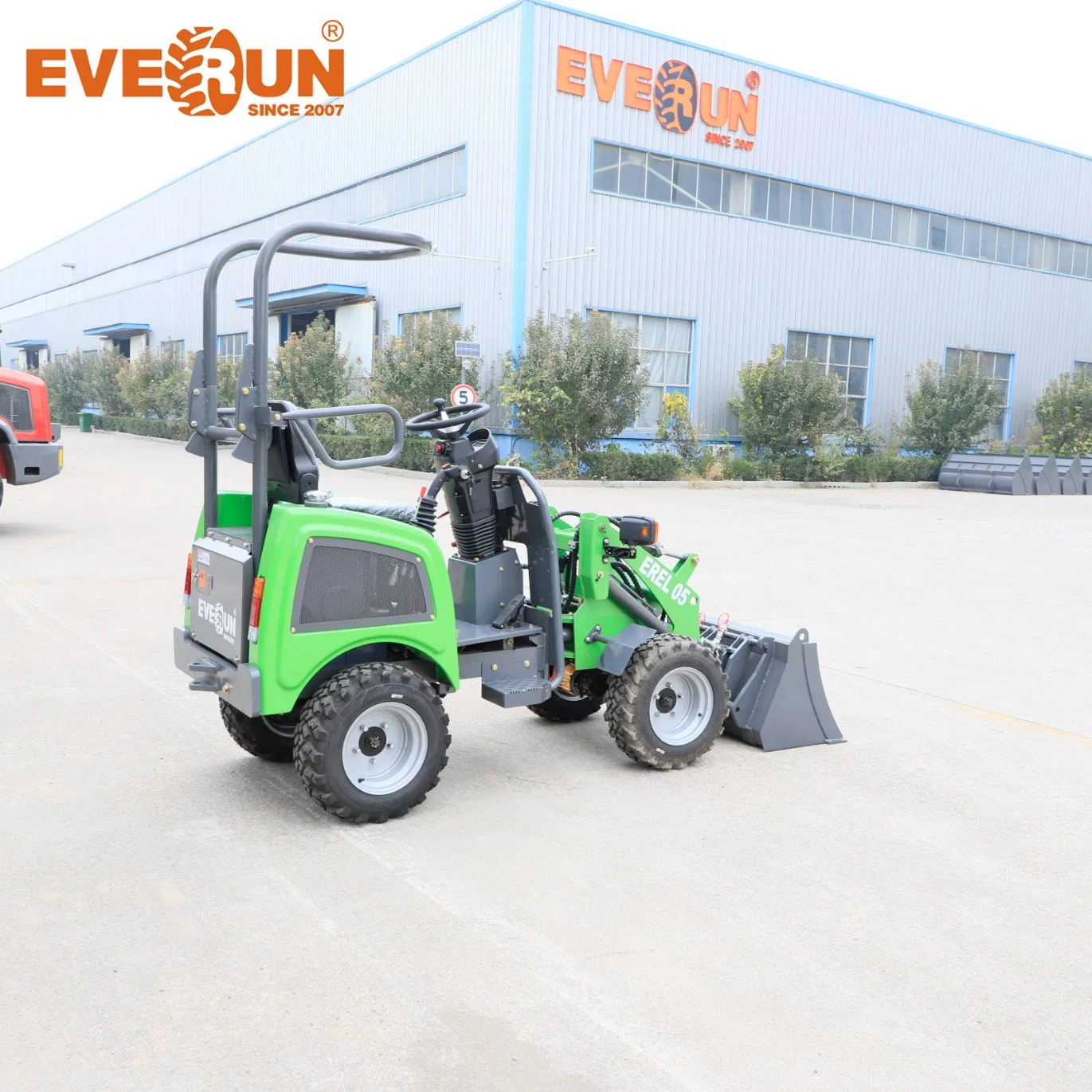 Everun EREL05 0.5ton mini chargeur sur roues électrique agricole chinois pour la maison, le jardin et la construction, avec certification CE EPA, à vendre