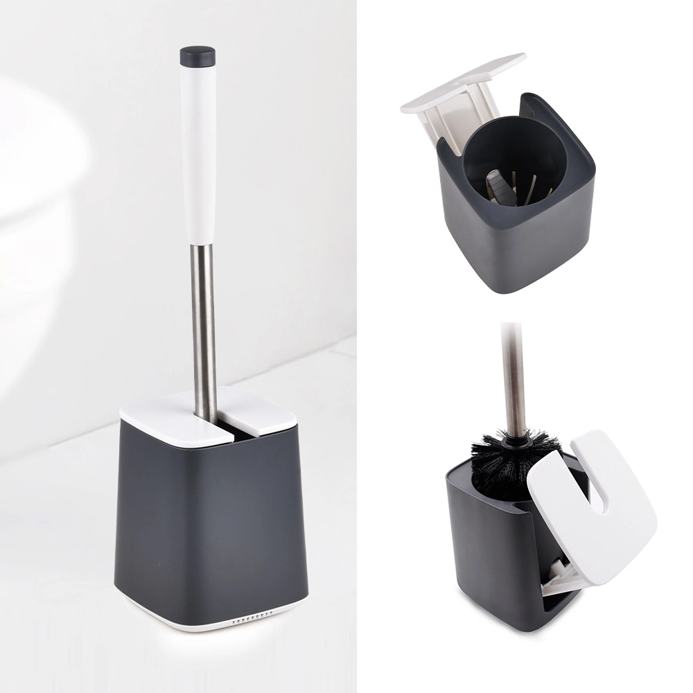 Modern Standing Plastic Toilet Brush Set for Bathroom Durable Household