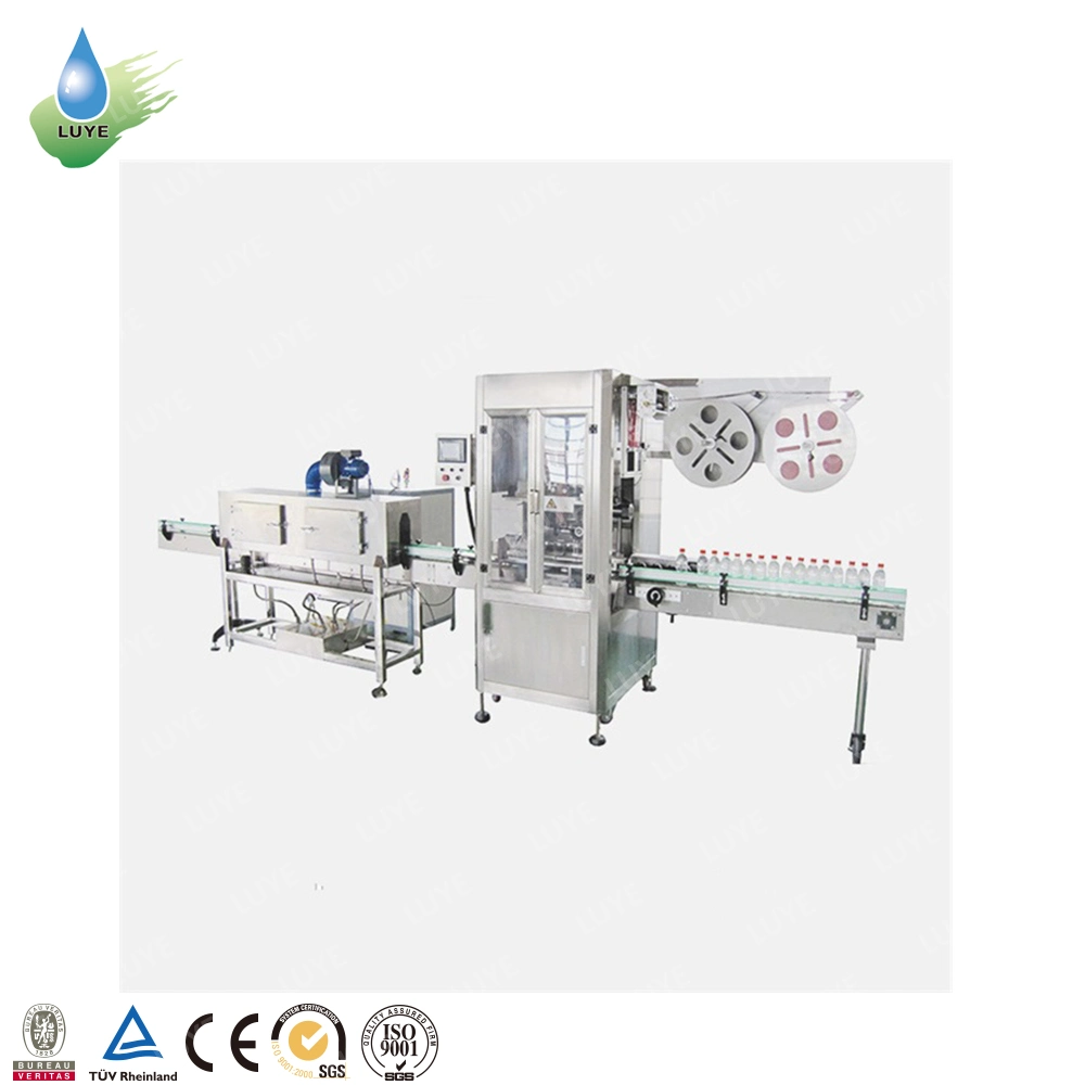 Automatic PVC Plastic 3L 5L 10L 19L 20L 500ml 5 Gallon Sparkling Water Pure Mineral Drinking Water Bottle Label Shrink Sleeve Labeling Machine