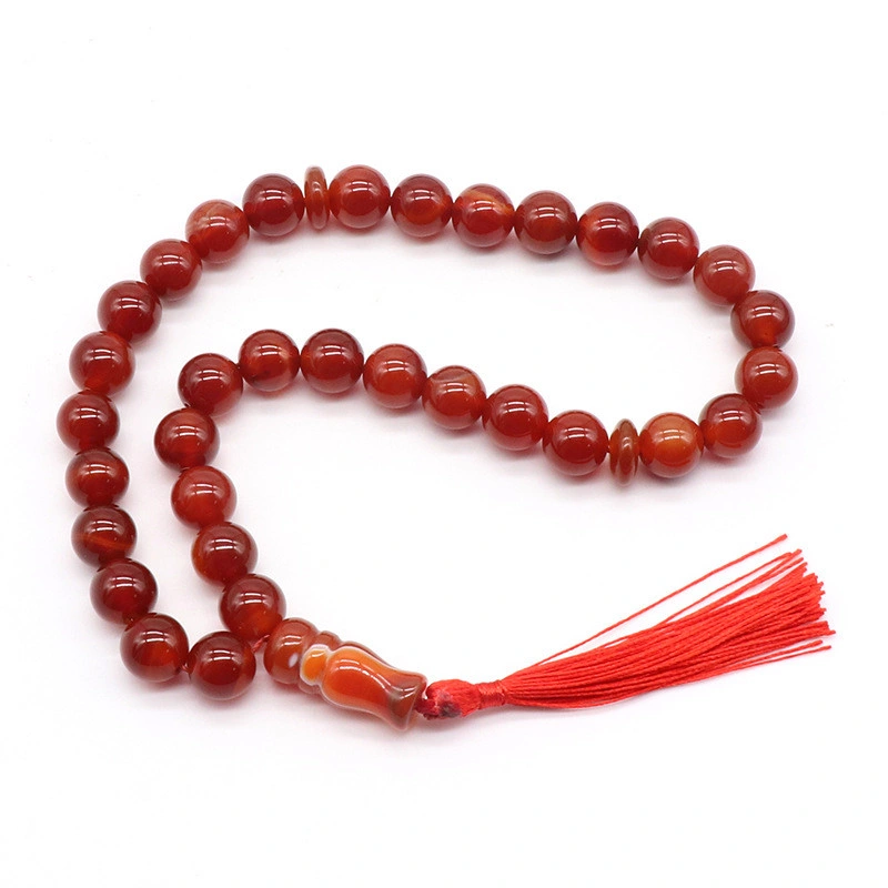 Semi Precious Stone 12mm Beads Bracelet Car Hanging Accessories 33 Muslim Rosary Bracelets