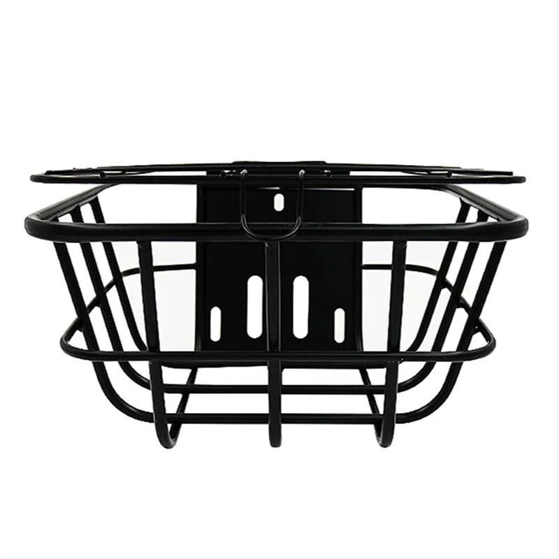 Fashion Rear Aluminum Alloy Bicycle Basket with Fittings