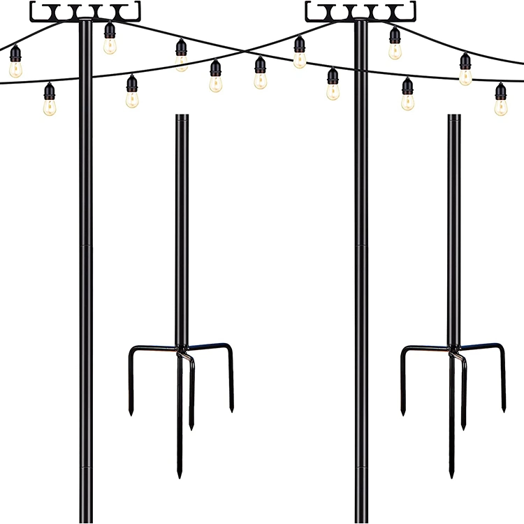 Jh-Mech Decorative Sturdy Outdoor String Light Poles