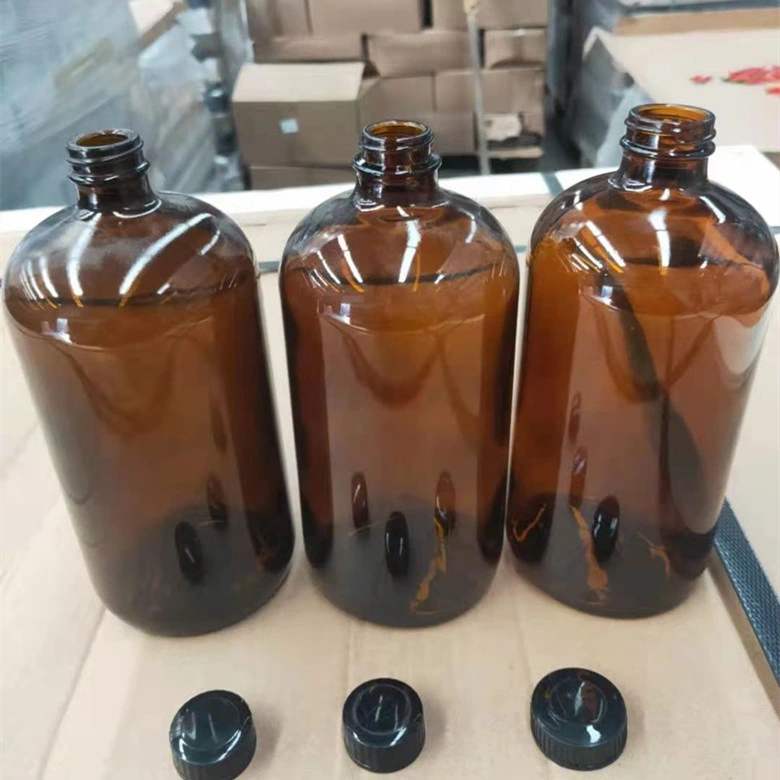China Atacado 250 ml 500 ml 1000 ml âmbar Boston frasco de vidro marrom Pesticida Medicina Química frasco de vidro de reagente garrafa de água
