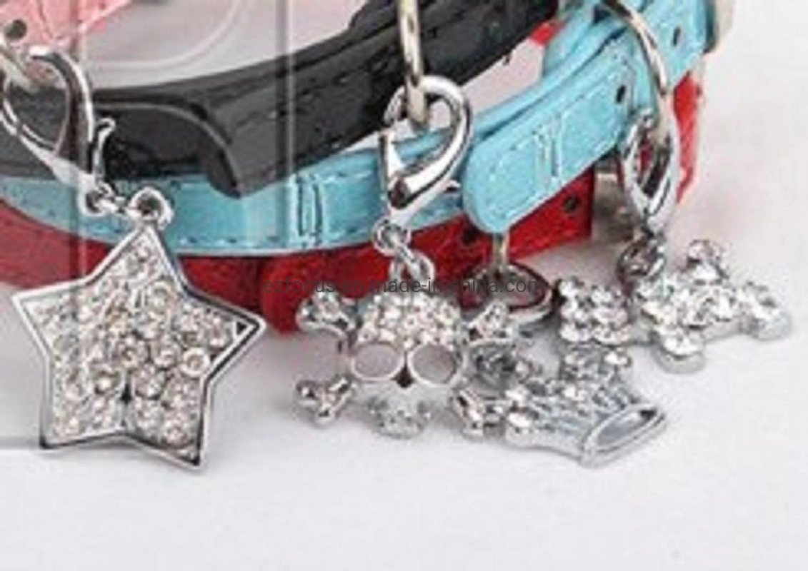 Dog Jewelry Rhinestone Pet Bling Tag Cute Shape Charm Pendant Accessories Wbb16530