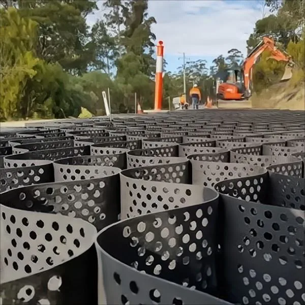 Lámina de plástico Texturizada y Perforada HDPE Geocells para la Protección de la pendiente