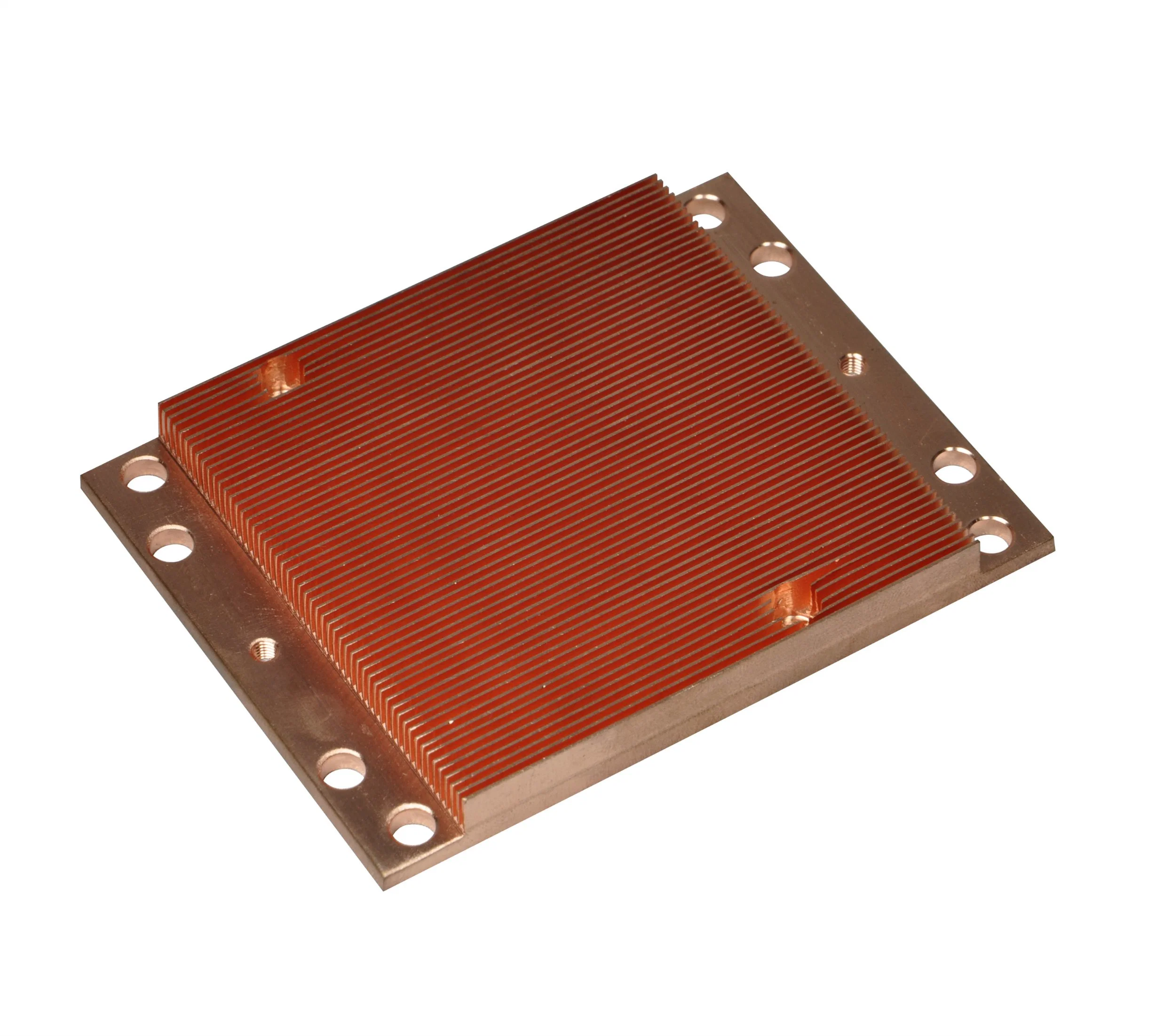 Custom High Precision CNC Machining Skiving Copper Heatsink