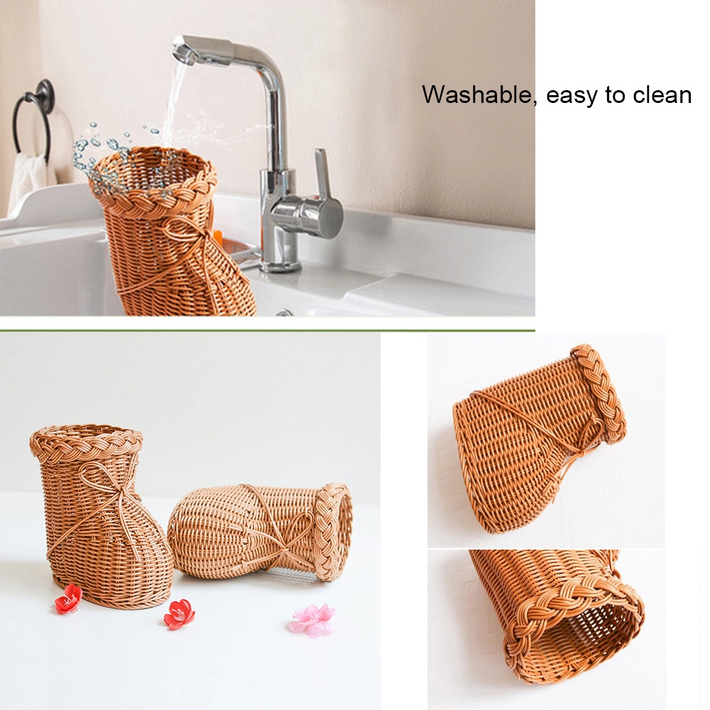 Creative Shoes Shape Flower Storage Home Decorate Plastic Rattan Basket