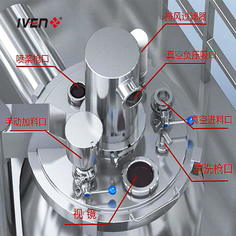 Rapid Mixing Granulator Machine Wet Method Granulating Equipment for Pharmaceutical and Chemical Plant