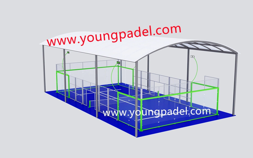 Customized Panoramic Padel Tennis Courts Padel Court Canopies