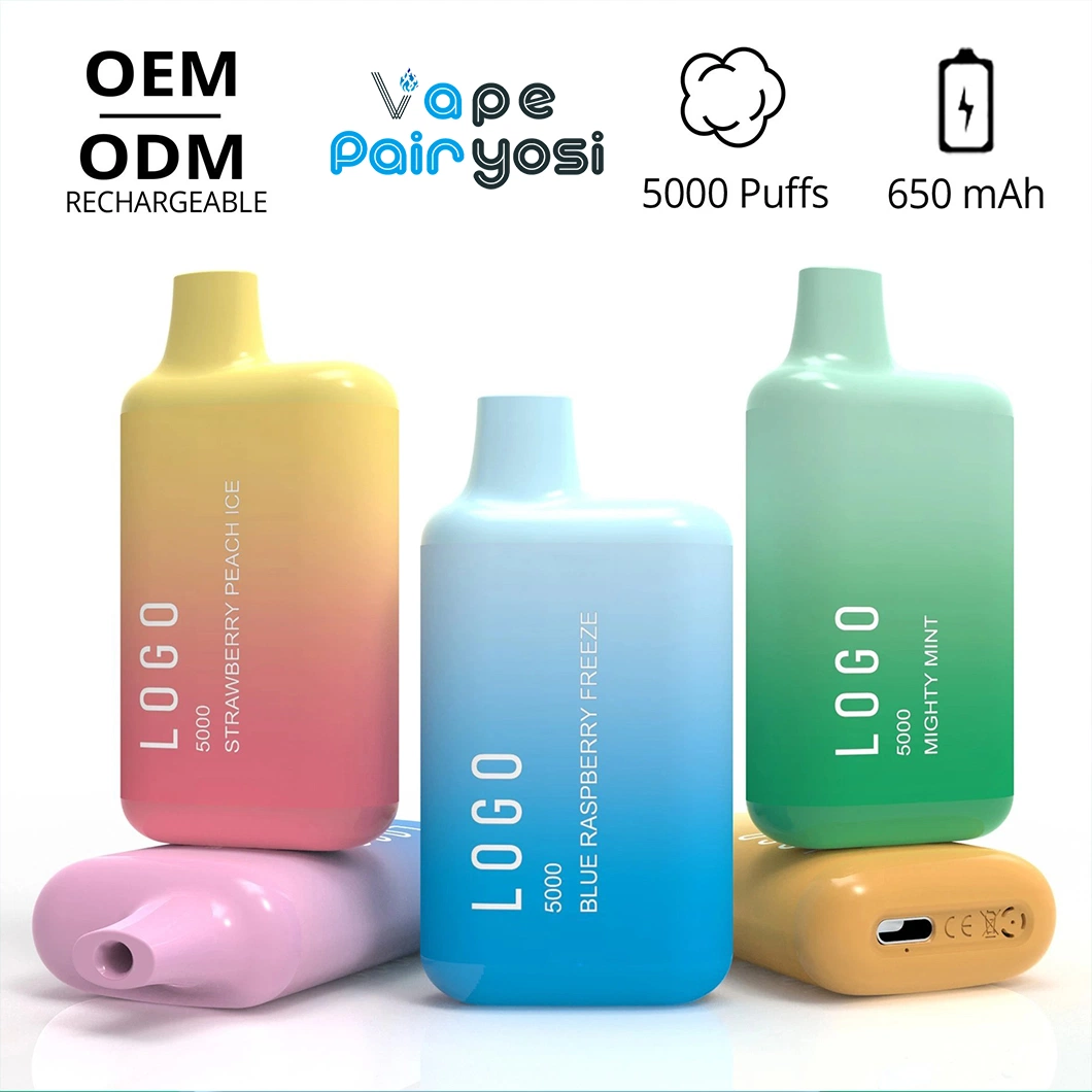 Pairyosi Vape Factory OEM Bc5000 Rechargeable Disposable/Chargeable 5000 Puffs Vape