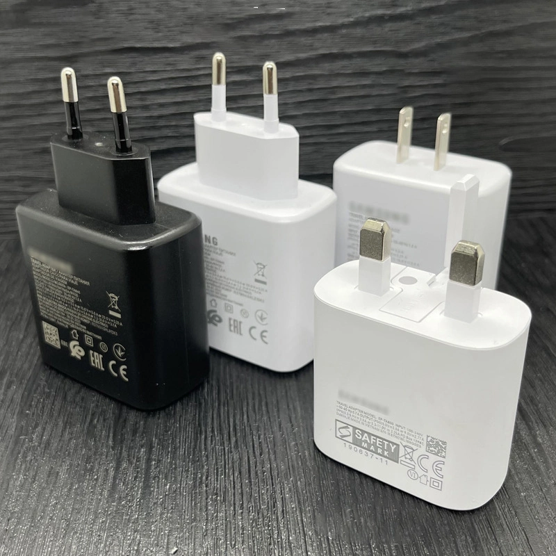 Fast Charging Pd 25W 45W Super Fast Type C Cell Phone Charger for Samsung S21 Plus S22 Note20 Ep-Ta800 Ep-Ta845 USB-C Power Adapter Travel Wall Charger EU Us UK