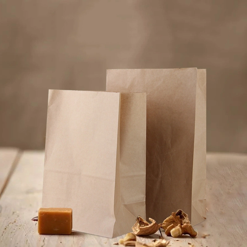 Geschenkverpackung Nibbles Supermarkt Gemüse Verpackung Bag Nein Griffe Braun Kraftpapier Lebensmittelpapierbeutel