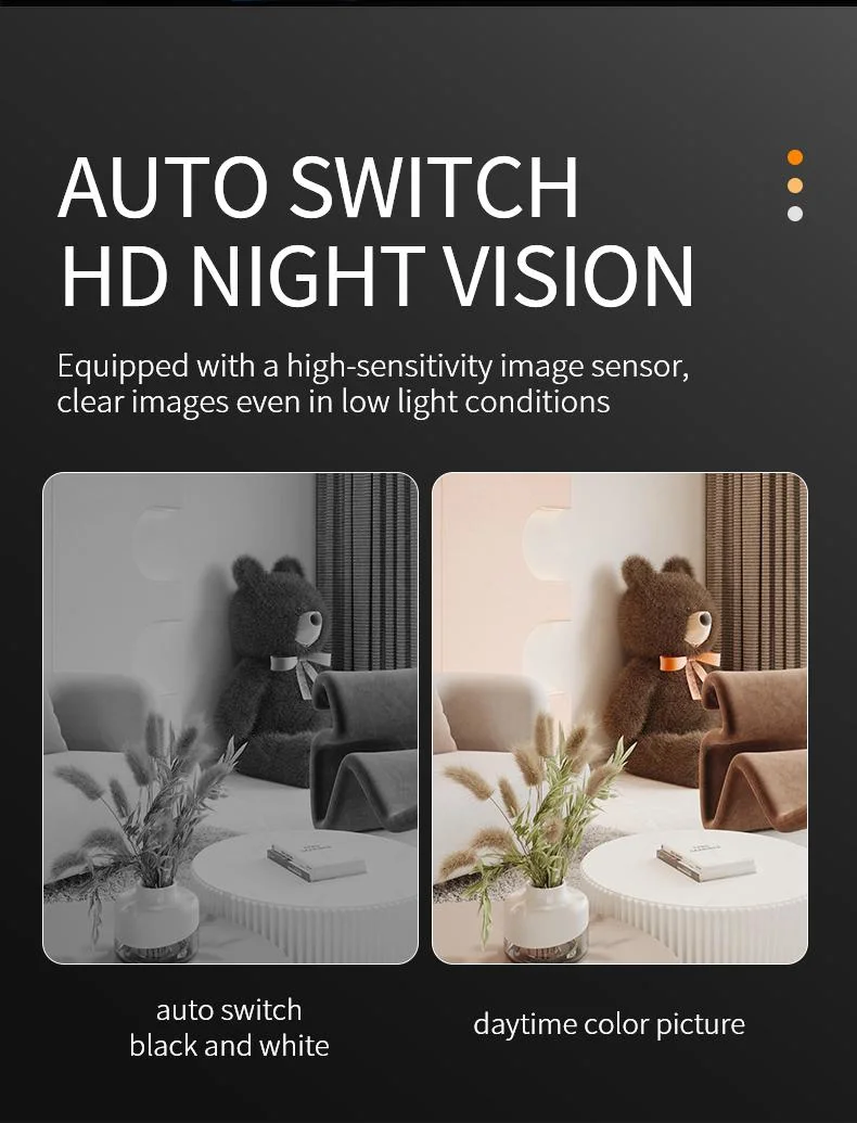 Mini Camera Supporting WiFi Connection to Mobile Phone to View HD 1080P High Intensity Night Vision in Real Time