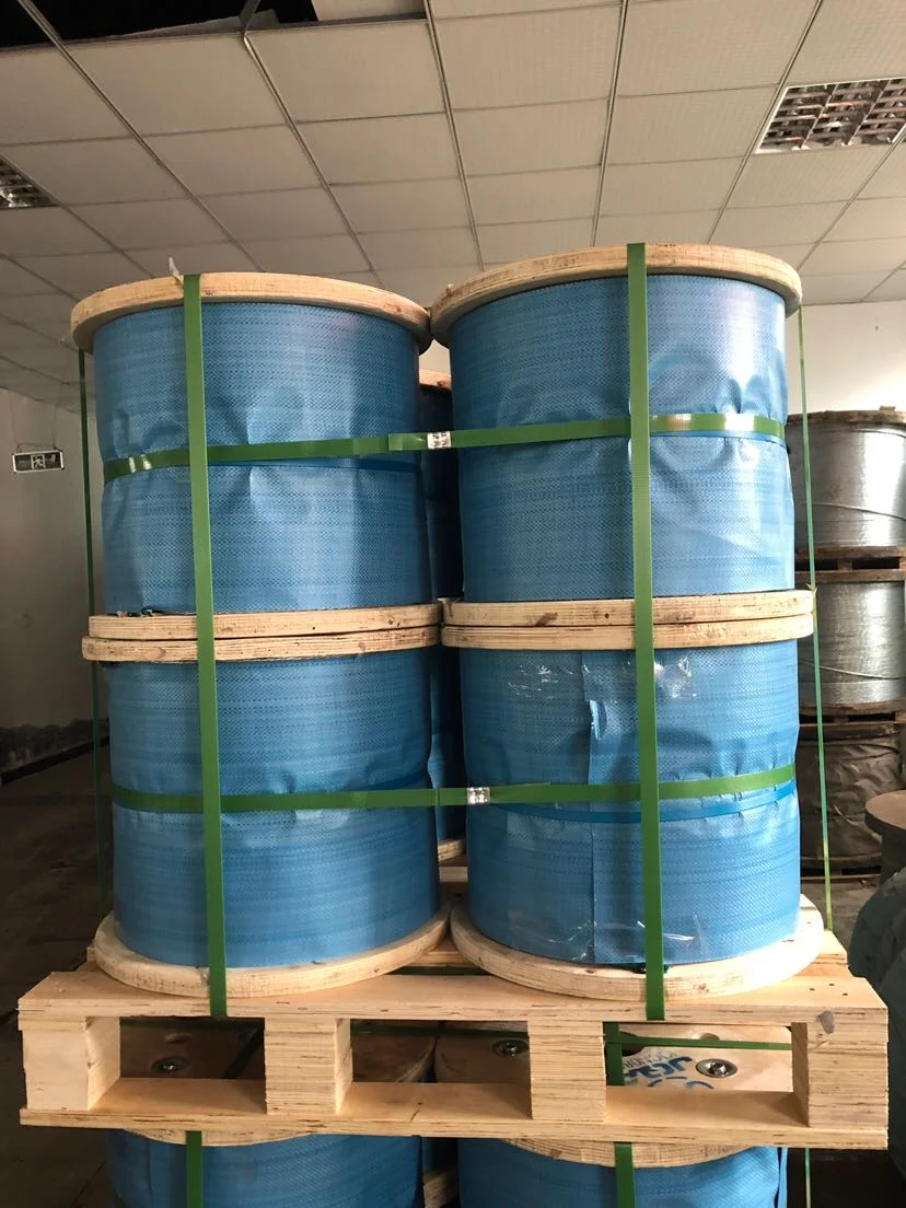 Phosphate Steel Wire 1.0 mm Thickness Uncoated Wire Rod 50.4 Km/Reel for Fiber Drop Cable