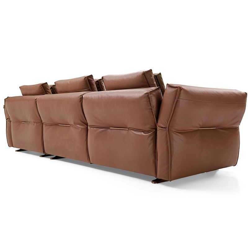 New Design Upholstered Couch Living Room Furniture Modern Modular Corner Sectional Leather Sofa