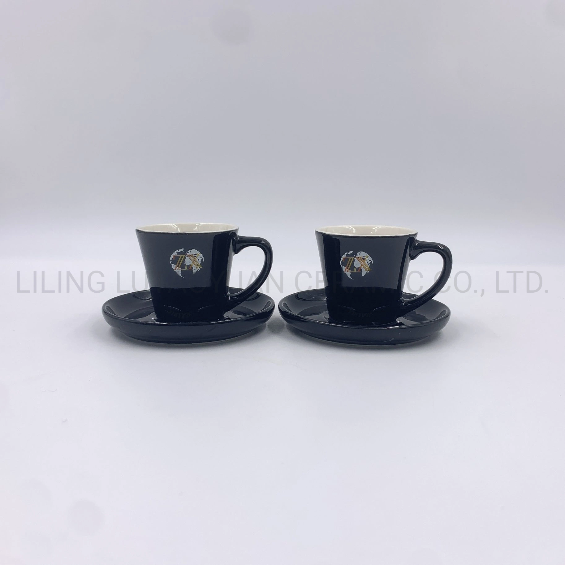 Porcelain Dinnerware Set/China Wholesale Deep Blue Global Teaset Coffee Milk Kitchen Utensils Decoration with Customized Color Pattern Logo and Designs