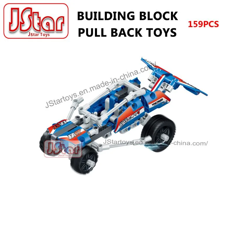 2023Jstar novo 135PCS Tractor Carro Puxe a haste de blocos de construção Technic tijolos de bricolage define os brinquedos para crianças de Engenharia de aprendizagem construção dons Ideal para brinquedos