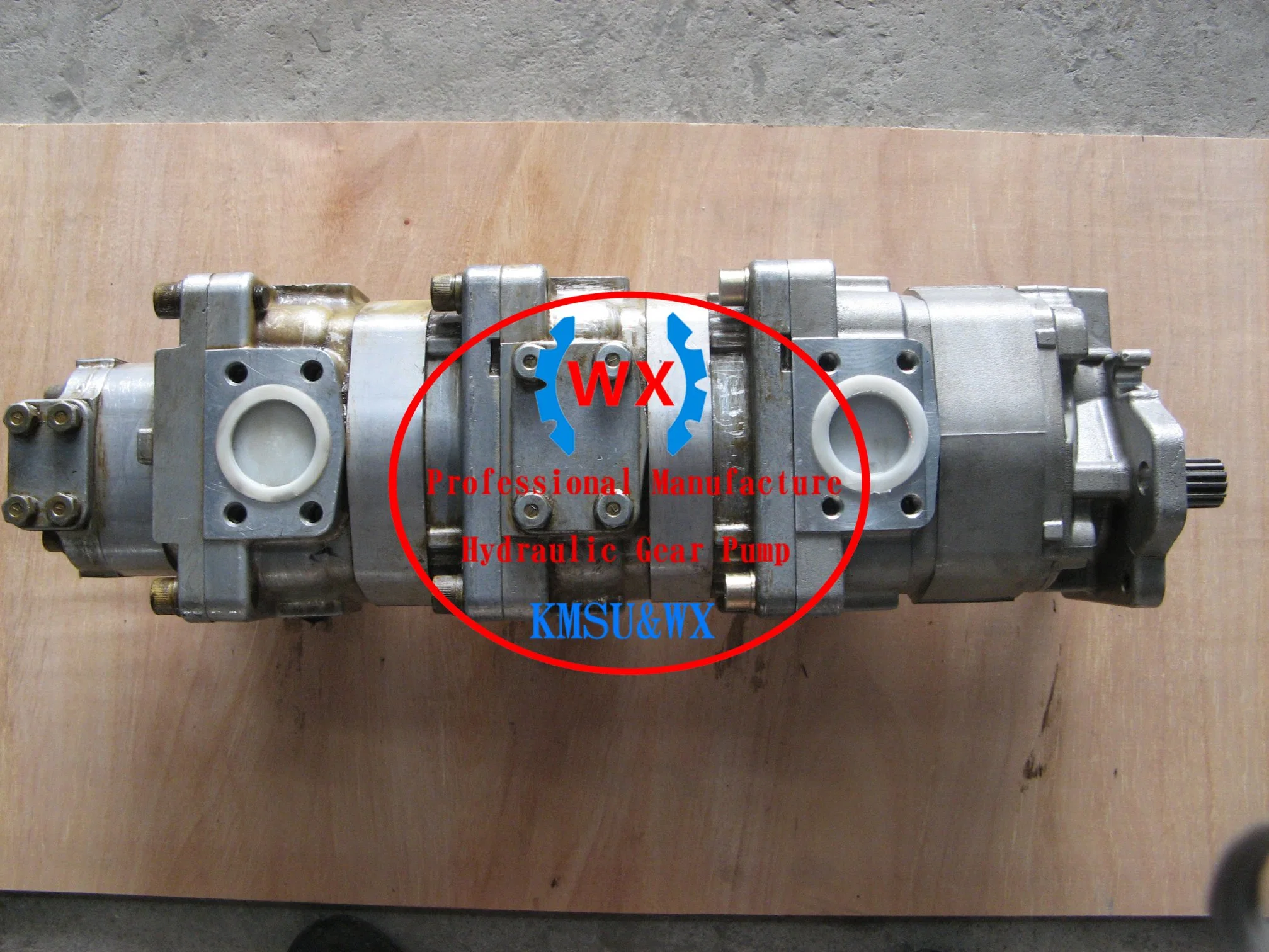 China Wanxun Factory Manufacturing Hydraulic Gear Pump 705-55-34190 for Wheel Loader Wa380-Dz-3/Wa380-3