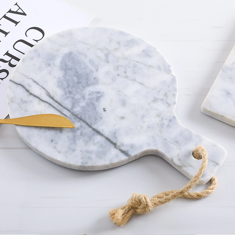 Multifunctional Marble Stone Chopping Board with Handle