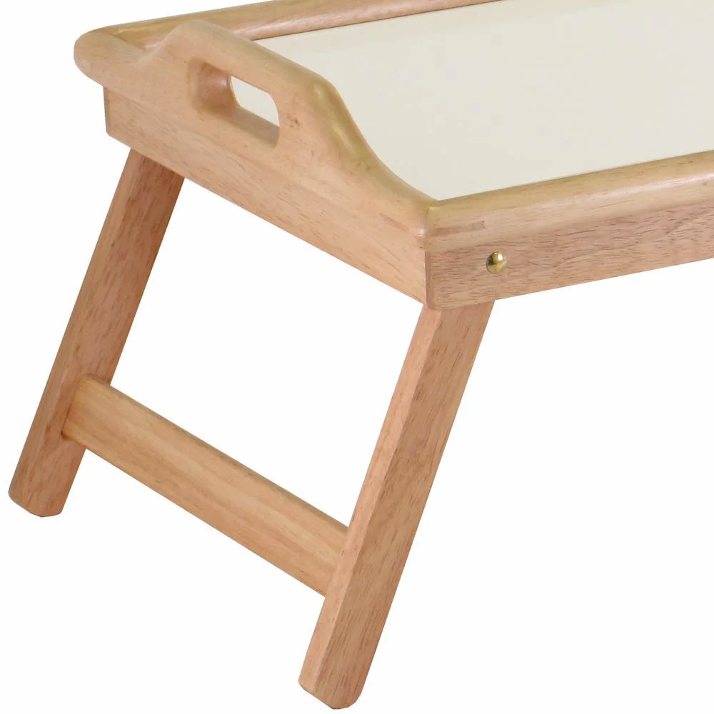 Mesa de tabuleiro de bambu/madeira/madeira ecológica com pernas dobráveis para chá/café/bebidas/comida