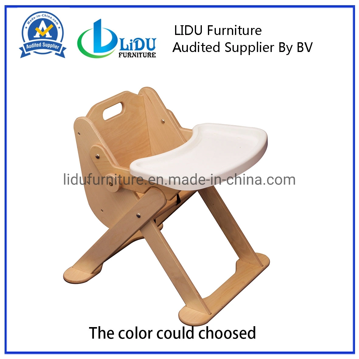 Nursery Wooden Sturdy Feeding Chair Nursery Easy Clean Wooden Low High Chair Modern Chairs