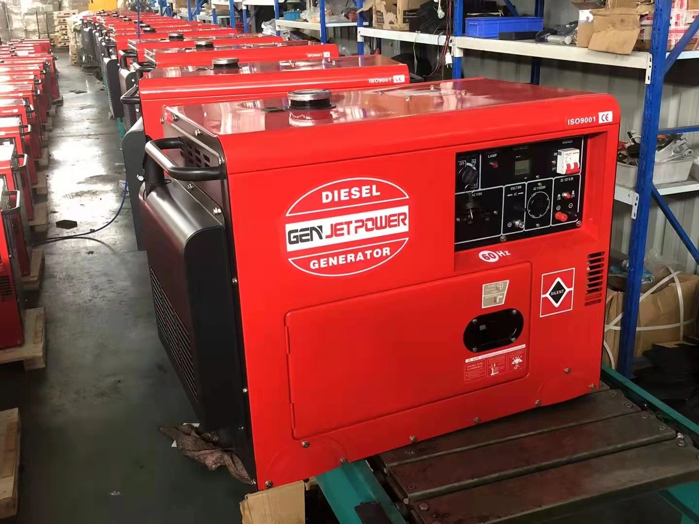 Geräuscharmer 2V88 50Hz einphasiger Silent/elektrisch/Power Doppelzylinder Dieselmotor-Generator-Satz 10000watt 10kVA