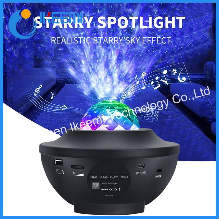 USB Galaxy Star Night Light Bedroom Light RGB LED Music بروجكتور السماء المرصع بالنجوم