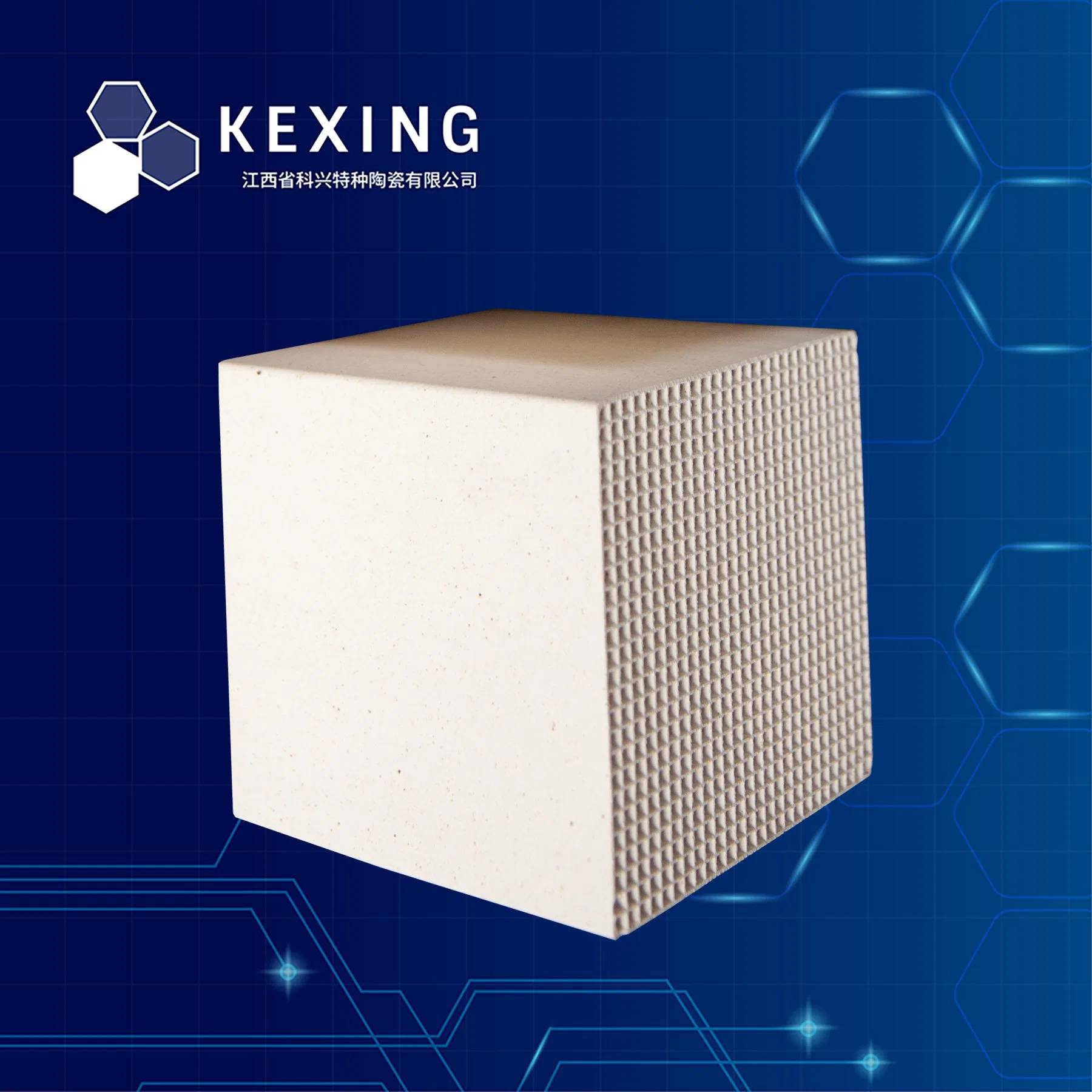 Zirconia Corundum	Honeycomb Ceramic Regenerator	100X100X100mm	Square Cell 2mm	Steel, Forging & Smelting Furnace	107