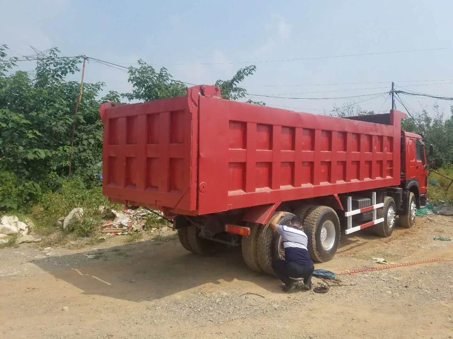 Sinotruk HOWO de alta qualidade usado despejar 8X4 VEÍCULO HOWO 12 Rodas com boa manutenção