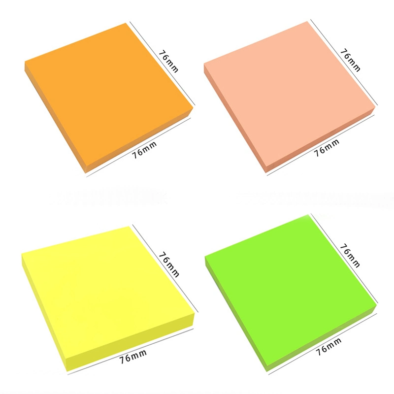 Fluorescent Notes Simple and Removable Solid Color Notes This Office Note-Taking for Students N Times