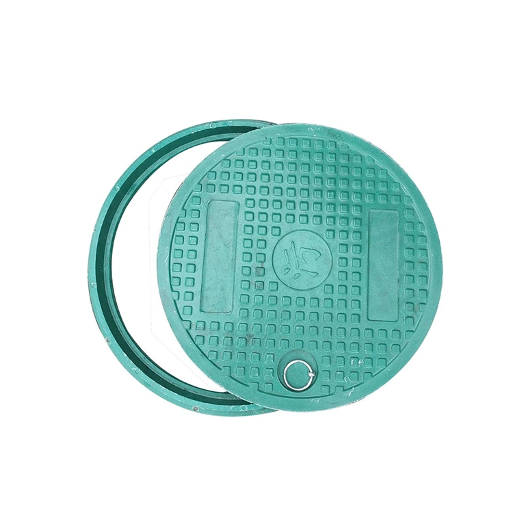 En124 600mm Plastic BMC Circular Resin Composite Manhole Covers with Handle