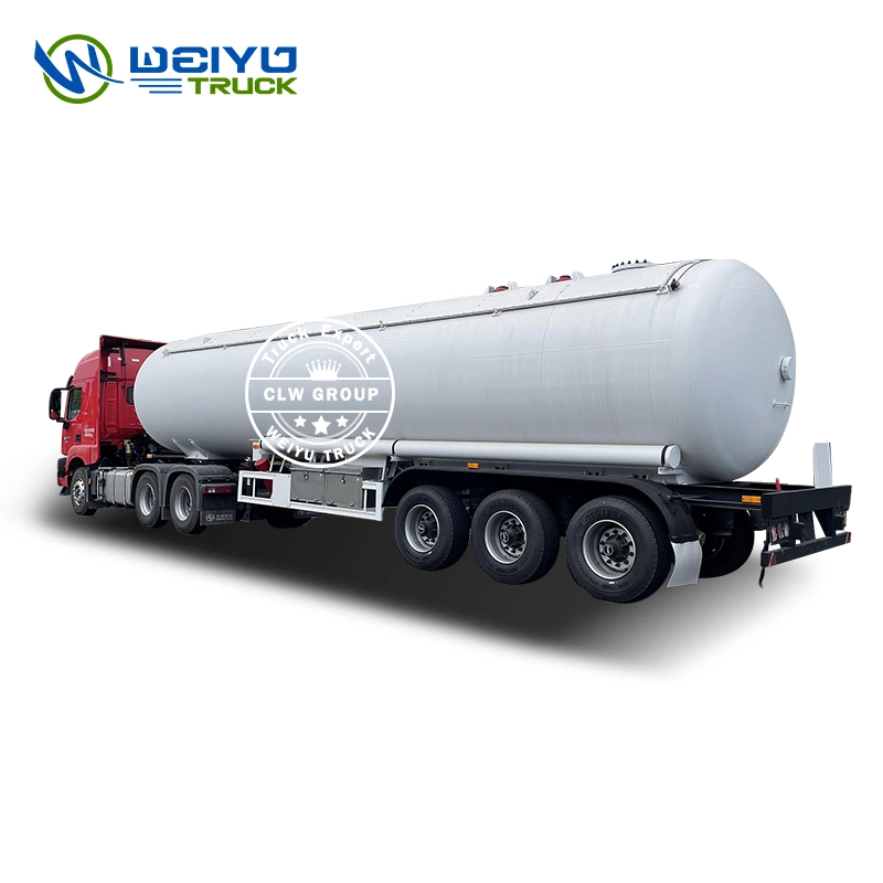 Export to Tanzania 3 Axle 25 Ton 50 Cbm LPG Semi-Trailer Mobile LPG Gas Refilling Truck