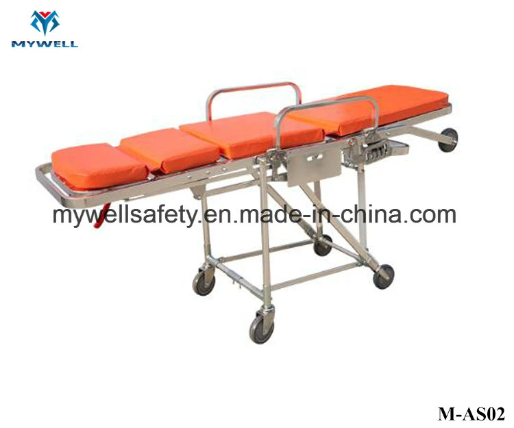 M-As02 Hot Sales Cheap Medical Folding Low Frame Ambulance Stretcher