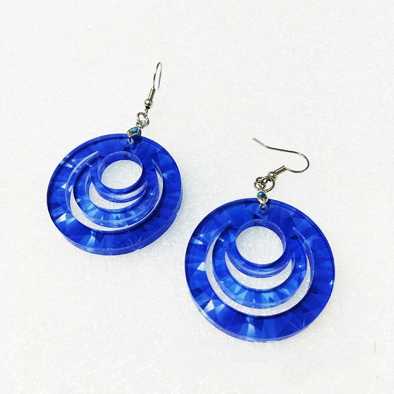 Heat Transfer Printed Acrylic Earrings Popular Earrings Europe & America Style