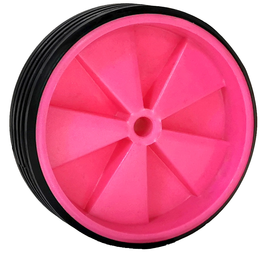 PP PVC Single Wheel, Plastic Core Rubber Single Wheel, FL02p