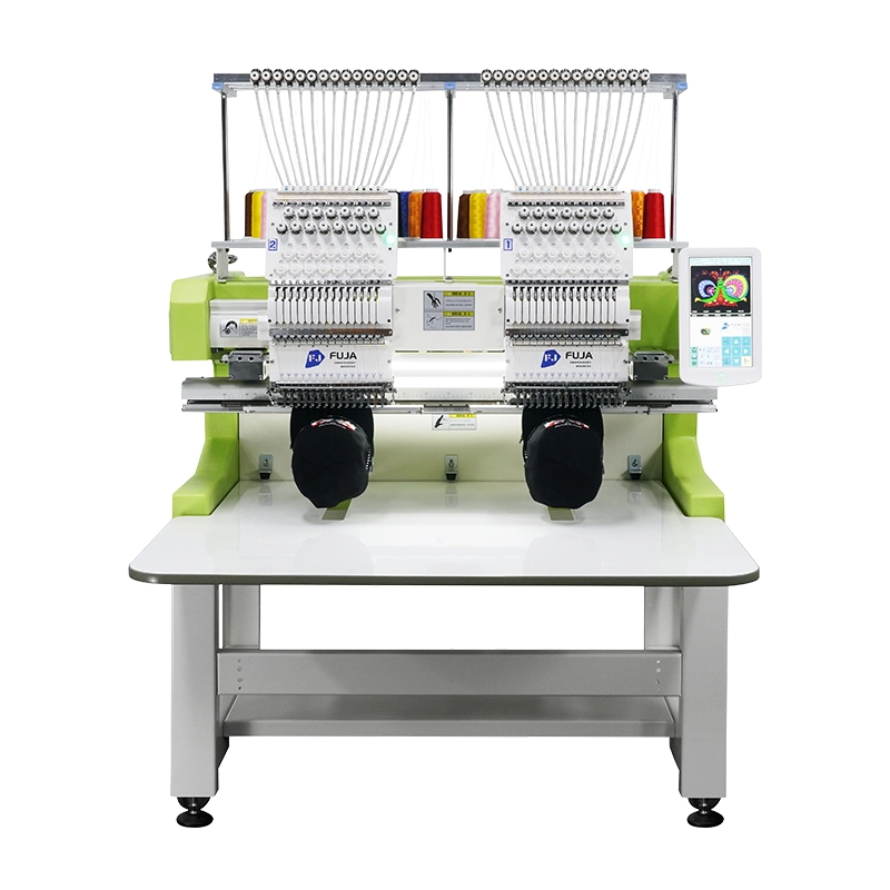 15 иглы две головки Профессиональная компьютеризированная фабрика T-Shirt Apparel Embroidery Машина