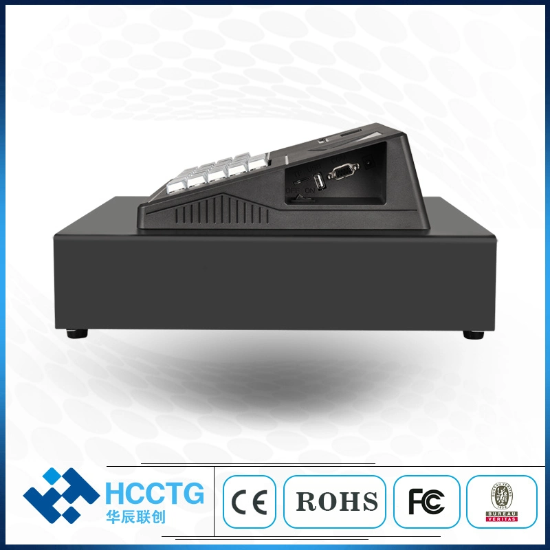 PC Software MCU 51 38 Keys USB/RS232 Electronic Cash Register with 58MM Thermal Printer ECR600