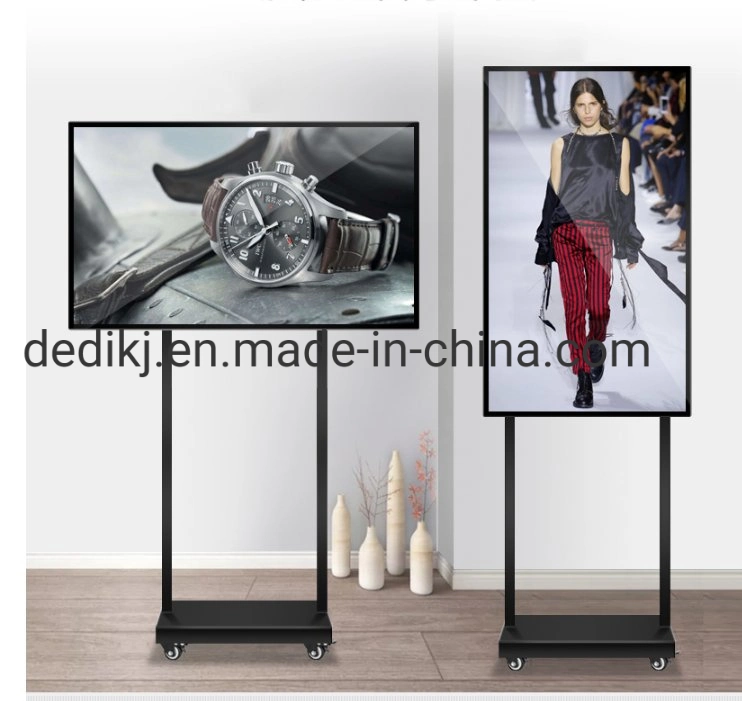 43-Inch Dual-Pole Water Brand Floor-Standing Digital Signage High-Definition Display Ultra-Thin Advertising Player