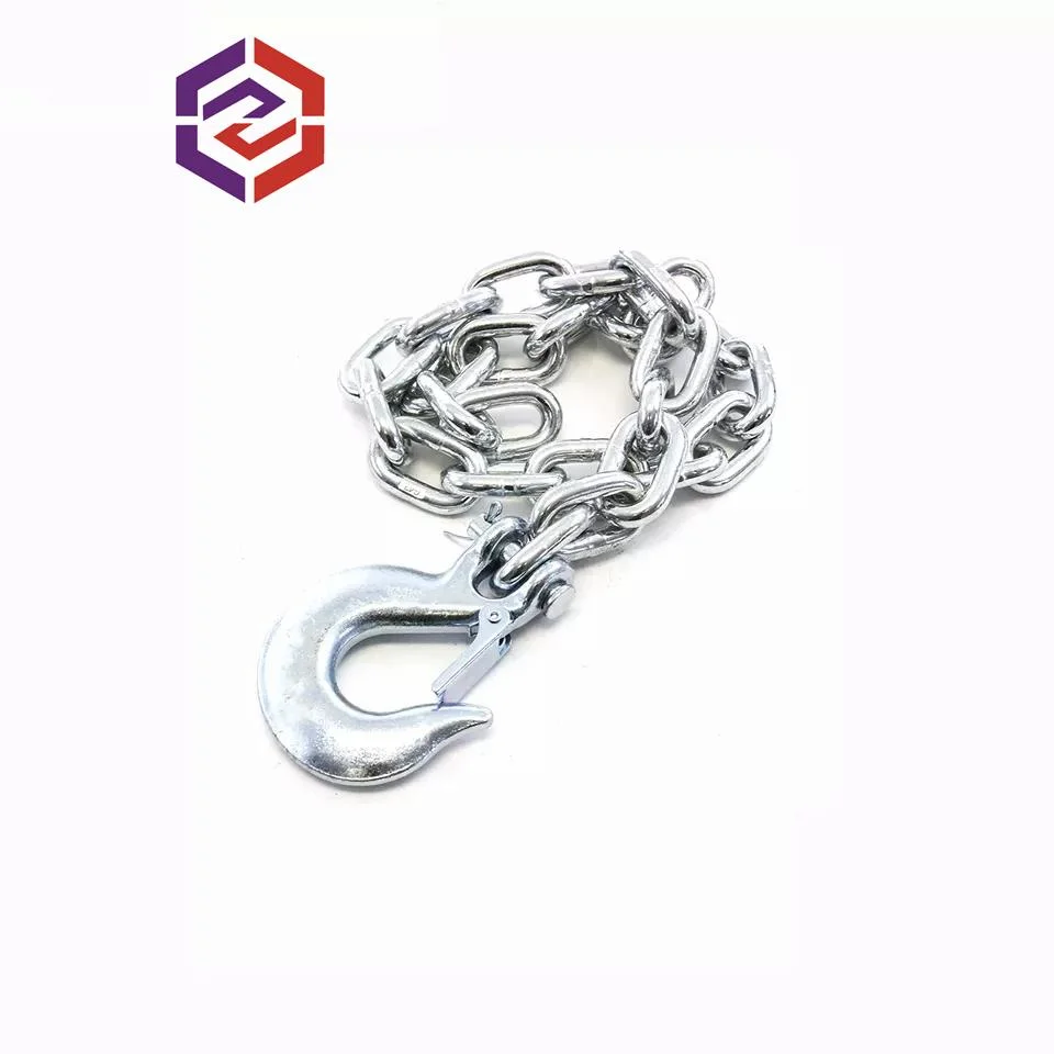 Trailer Safety Chain Assemblies with S-Hook Quick Link