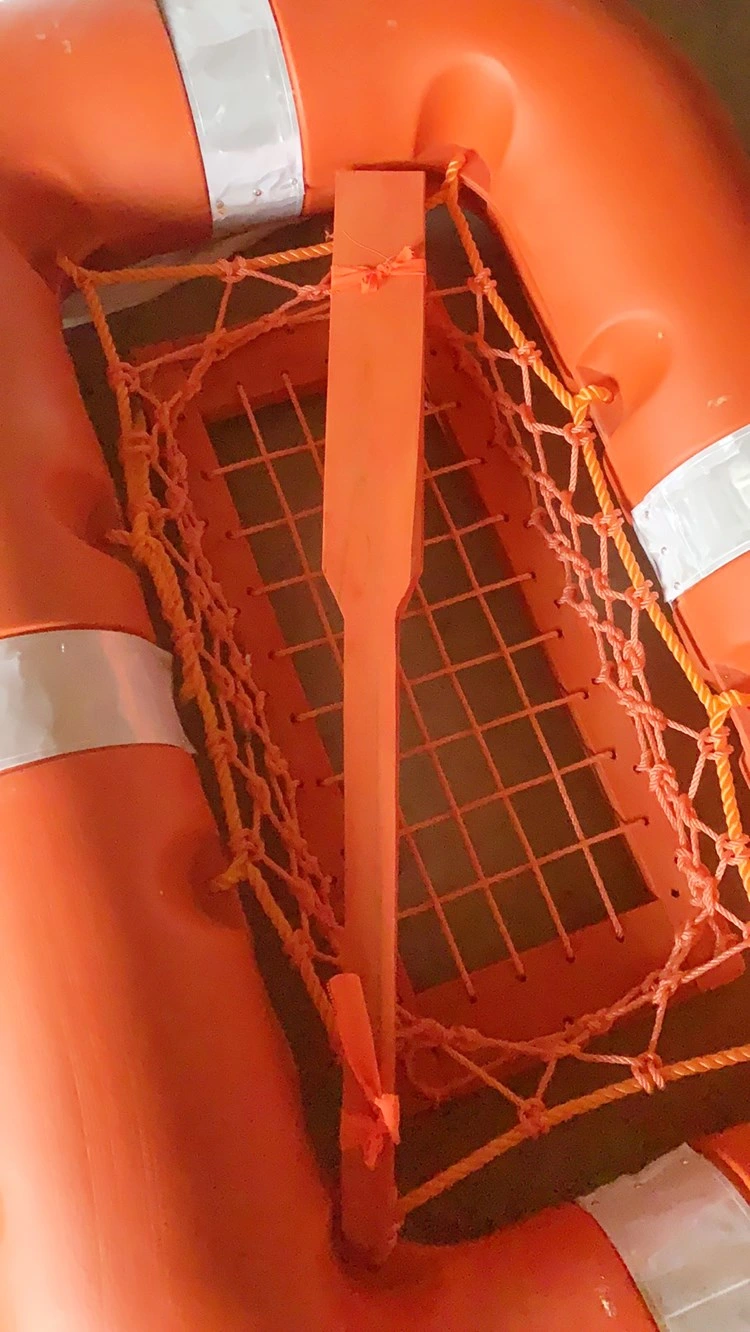 Fabricación de plástico pequeño barco de rescate de la vida marina de 10 persona balsa flotante