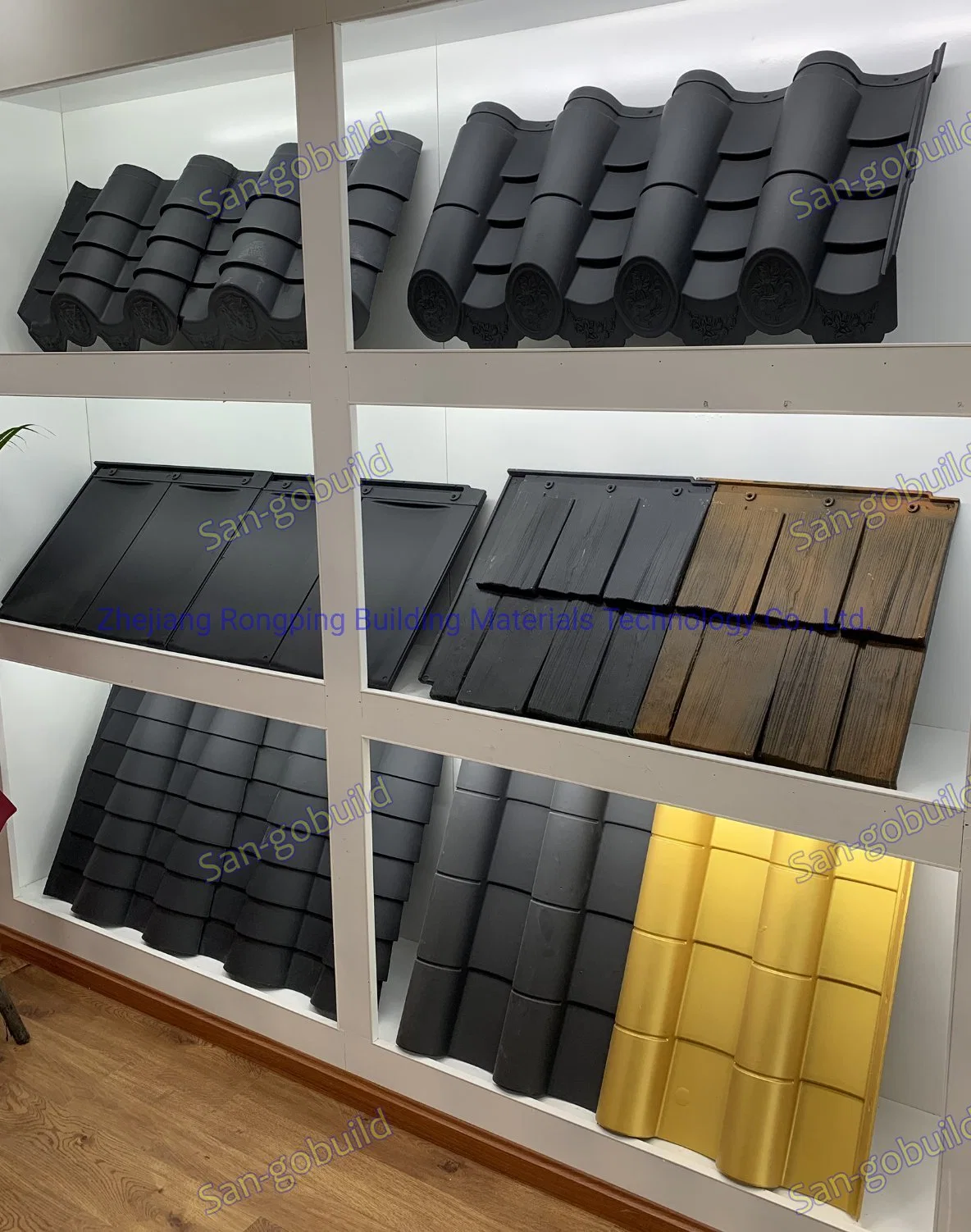 Classical Water Proof Building Material Sloping House Top PVC Roof Design Polyester Roofing Tile