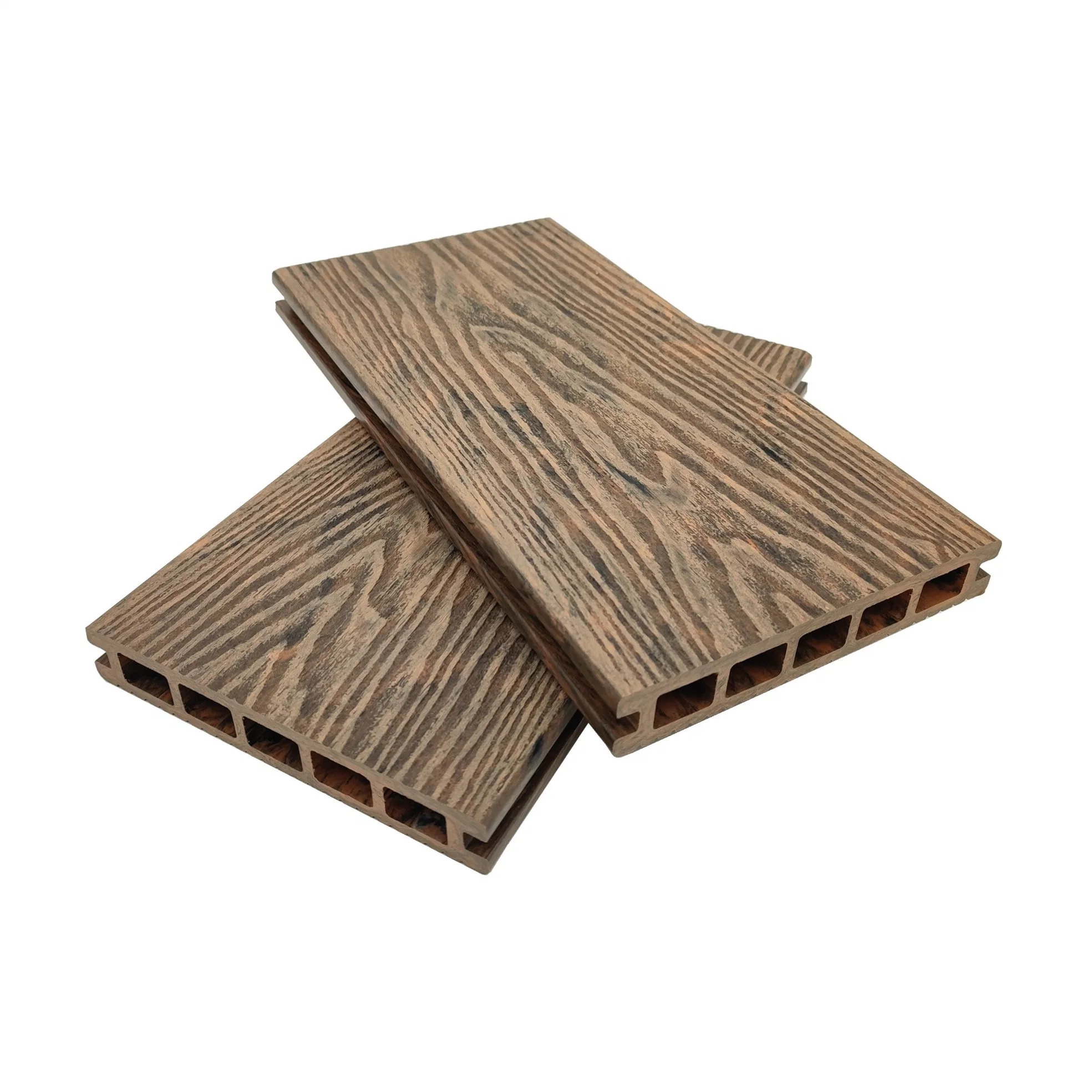 3D Embossed Solid extérieur piscine jardin terrasse WPC Flooring Planche en bois