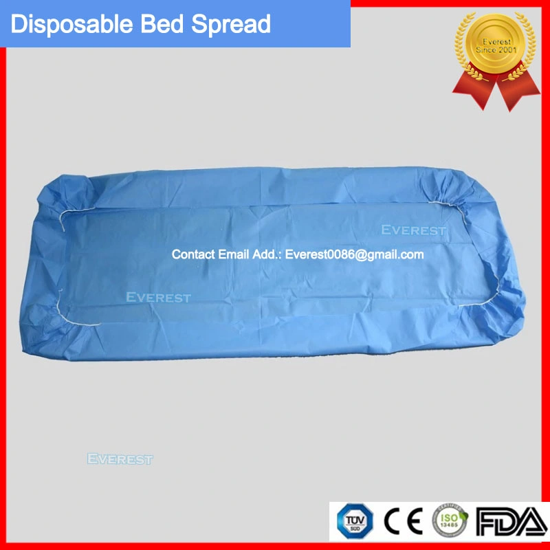 Hospital/SPA/centro de enfermería/Papel recubierto de PE/PP/Nonwoven Colcha desechables desechables, Colcha de examen