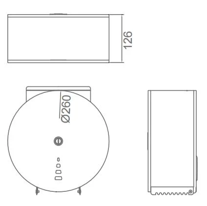 Acessórios para casas de banho Big Sale em aço inoxidável com prateleira Jumbo Roll Dispensador de tecidos